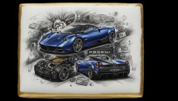 Ciastko lukier Auto Fan PASJA Pagani Huayra  Słodycz Esencji Prędkości