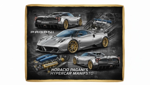 Ciastko lukier Auto Fan PASJA Pagani Huayra