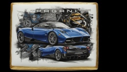 Ciastko lukier Auto Fan PASJA Pagani w Ruchu