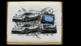 Ciastko lukier Auto Fan PASJA Pagani w Ruchu