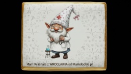 Ciastko lukier Pamiątka  Piekarski Telegram dla Pasjonatów Krasnali Wrocła