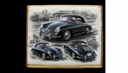 Ciastko lukier Auto Fan PASJA Porsche 356