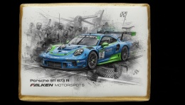 Ciastko lukier Auto Fan PASJA Porsche 911 673 R
