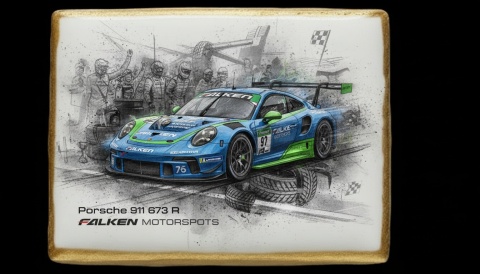 Ciastko lukier Auto Fan PASJA Porsche 911 673 R