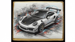 Ciastko lukier Auto Fan PASJA Porsche 911 GT3 RS