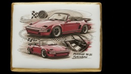 Ciastko lukier Auto Fan PASJA  Porsche 911 SC Flachbau