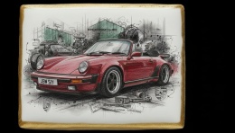 Ciastko lukier Auto Fan PASJA Porsche Classic Elegance