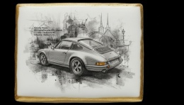 Ciastko lukier Auto Fan PASJA  Porsche Classic