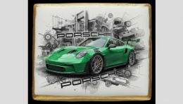 Ciastko lukier Auto Fan PASJA Porsche Dynamiczny Zryw
