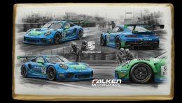 Ciastko lukier Auto Fan PASJA Porsche Falken Motorsports