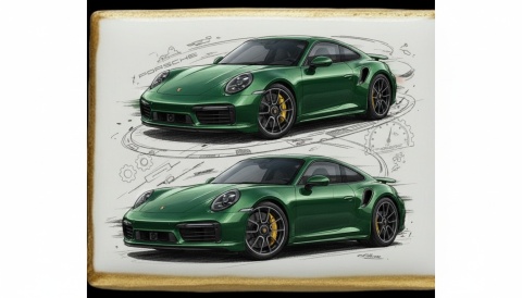 Ciastko lukier Auto Fan PASJA Porsche w akcji