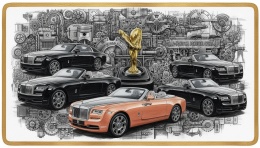 Ciastko lukier Auto Fan PASJA ROLLSROYCE DAWN