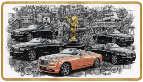 Ciastko lukier Auto Fan PASJA ROLLSROYCE DAWN