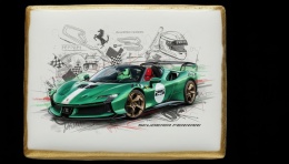 Ciastko lukier Auto Fan PASJA SCUDERIA FERRARI
