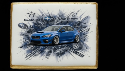 Ciastko lukier Auto Fan PASJA SUBARU WRX STi