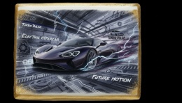 Ciastko lukier Auto Fan PASJA Turbo Pulse Electric Hypercar