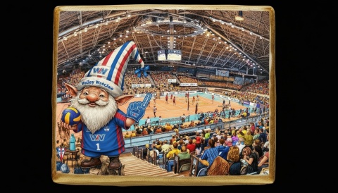 Ciastko lukier Pamiątka Volley Krasnal na Straży Siatki!