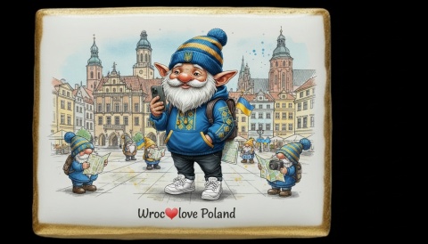 Ciastko lukier Pamiątka Wrocławskie Krasnale Mistrzowie Podróży 

Kras