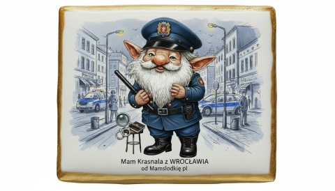 Ciastko lukier Pamiątka   Wrocławskie Krasnale w Słodkim Patrolu

W samym