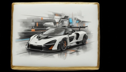 Ciastko lukier Auto Fan PASJA  Wyścigowa Doskonałość