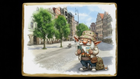 Ciastko lukier Pamiątka  Z krasnalem wrocławskim przez miasto odkryć czas!