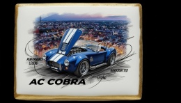 Ciastko lukier Auto Fan PASJA  AC COBRA