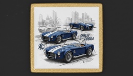 Ciastko lukier Auto Fan PASJA AC Cobra