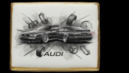 Ciastko lukier Auto Fan PASJA AUDI W RUCHU