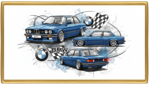 Ciastko lukier Auto Fan PASJA BMW ALPINA