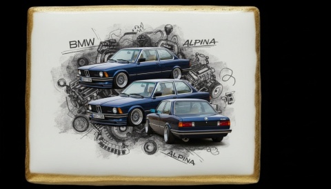 Ciastko lukier Auto Fan PASJA BMW Alpina