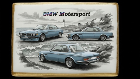 Lukrowane Ciastko Prezent MOTO Fana BMW Motorsport AUTO dla Mężczyzny