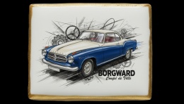 Ciastko lukier Auto Fan PASJA BORGWARD Coupé de Ville