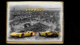 Ciastko lukier Auto Fan PASJA Dynamika Ferrari w Mieście