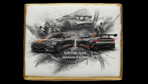 Ciastko lukier Auto Fan PASJA GENESIS MAGMA RACING