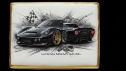Ciastko lukier Auto Fan PASJA Genesis Magma Racing
