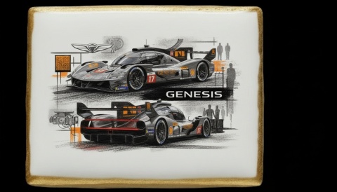 Ciastko lukier Auto Fan PASJA  Genesis Racing
