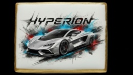 Ciastko lukier Auto Fan PASJA Hyperion na Ciasteczku