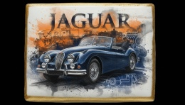 Ciastko lukier Auto Fan PASJA JAGUAR KLASYKA