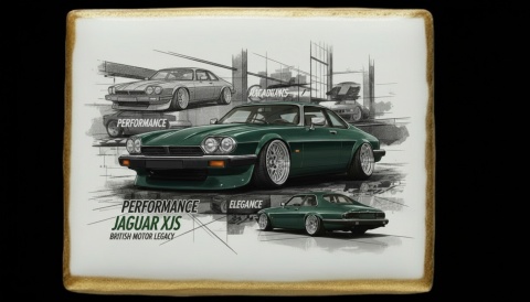 Ciastko lukier Auto Fan PASJA  Jaguar XJS