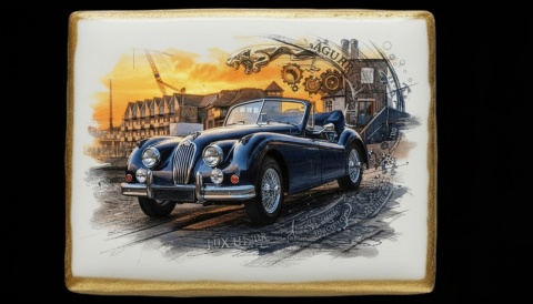 Ciastko lukier Auto Fan PASJA Klasyczna Elegancja na Czterech Kołach