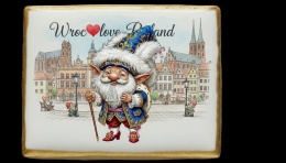 Ciastko lukier Pamiątka  Krasnal Wrocławski Król Turystycznych Emocji!
