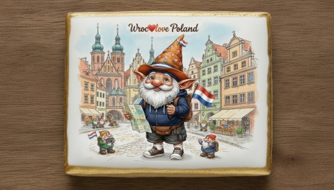 Ciastko lukier Pamiątka  Krasnal Wrocławski  Twój Przewodnik w Podróży pr