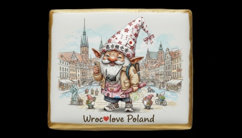 Ciastko lukier Pamiątka  Krasnal Wrocławski na Tropie Przygód!

Oto kras