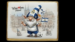 Ciastko lukier Pamiątka  Krasnal wrocławski Futbolowy Weteran!

W sercu