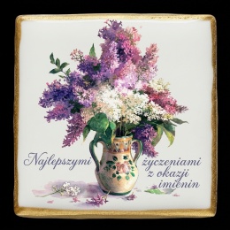 Ciastko lukier Życzenia napisz personalizuj  Kwiaty Bakegram Ciasteczkowy Bukiet Przyjaźni
