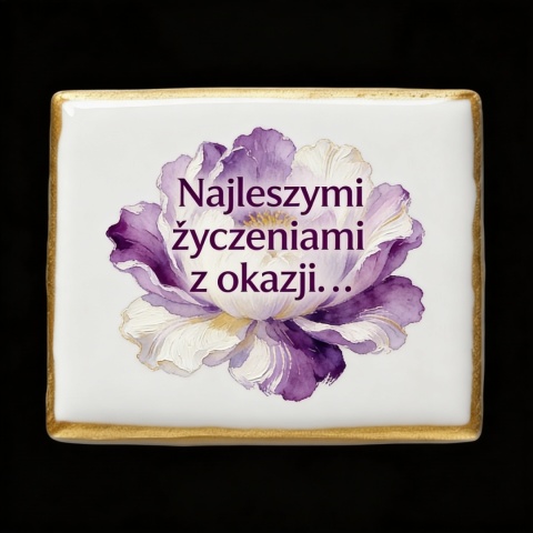 Ciastko lukier Życzenia napisz personalizuj  Kwiaty Bakegram Osłodź Świętowanie

Czy jest c