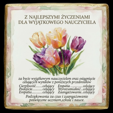 Ciastko lukier Życzenia napisz personalizuj  Kwiaty Bakegram Podziękowanie, które zostaje na