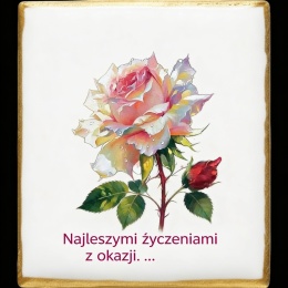 Ciastko lukier Życzenia napisz personalizuj  Kwiaty Bakegram Róża na Urodziny

 Wy