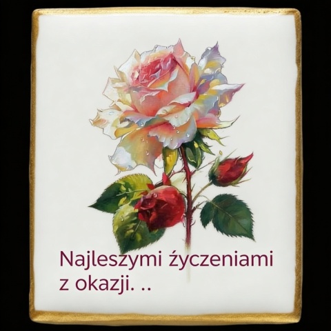 Ciastko lukier Życzenia napisz personalizuj   Kwiaty Bakegram Różana Elegancja

Urodziny peł