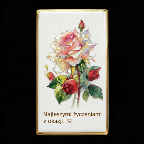 Ciastko lukier Życzenia napisz personalizuj  Kwiaty Bakegram Słodka Alternatywa dla Każdego P